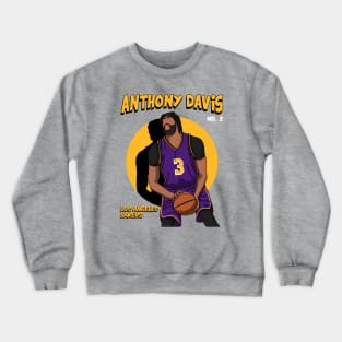 Anthony Davis Comic Style Art Crewneck Sweatshirt